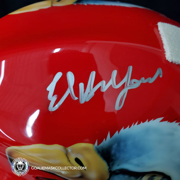 Ed Belfour Signed Goalie Mask Chicago Complex Autographed Signature Edition