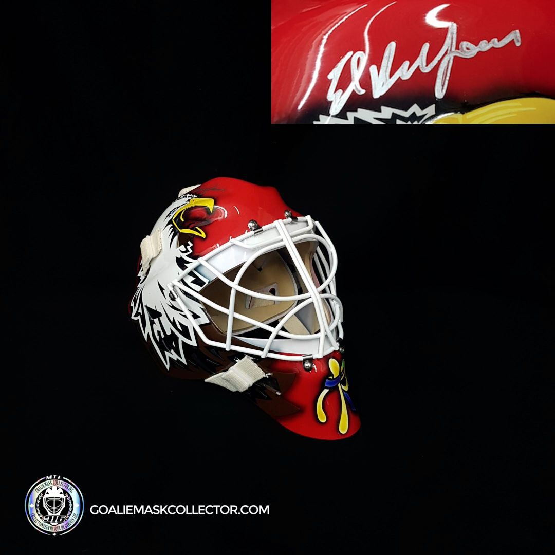 Ed Belfour Signed Goalie Mask Florida Signature Edition. Goalie Mask Collector.