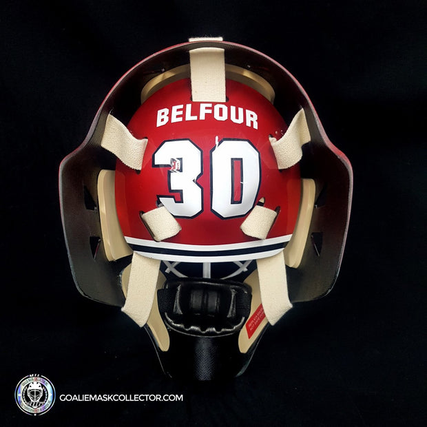 Ed Belfour Signed Goalie Mask "THE GEAR COLLECTION" Brian's Pad Set Chicago Signature Edition Autographed
