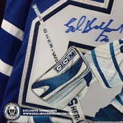 Demo: ED BELFOUR SIGNED JERSEY ART EDITION HAND-PAINTED TORONTO MAPLE LEAFS AUTOGRAPHED