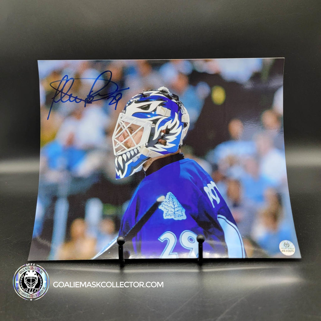 Felix Potvin Signed Picture Photo 8x10 HD "The Classic Leafs Goalie Mask" Toronto Unframed Photo