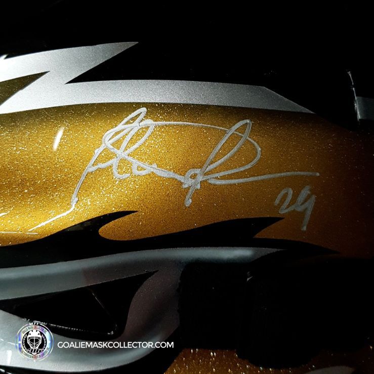 Felix Potvin "BLACK & GOLD Edition" Signed Goalie Mask Toronto Autographed Signature Edition LE Release of 5