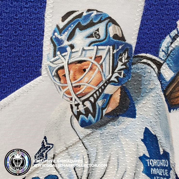 Demo: FELIX POTVIN ART EDITION SIGNED JERSEY HAND-PAINTED TORONTO MAPL –  Goalie Mask Collector