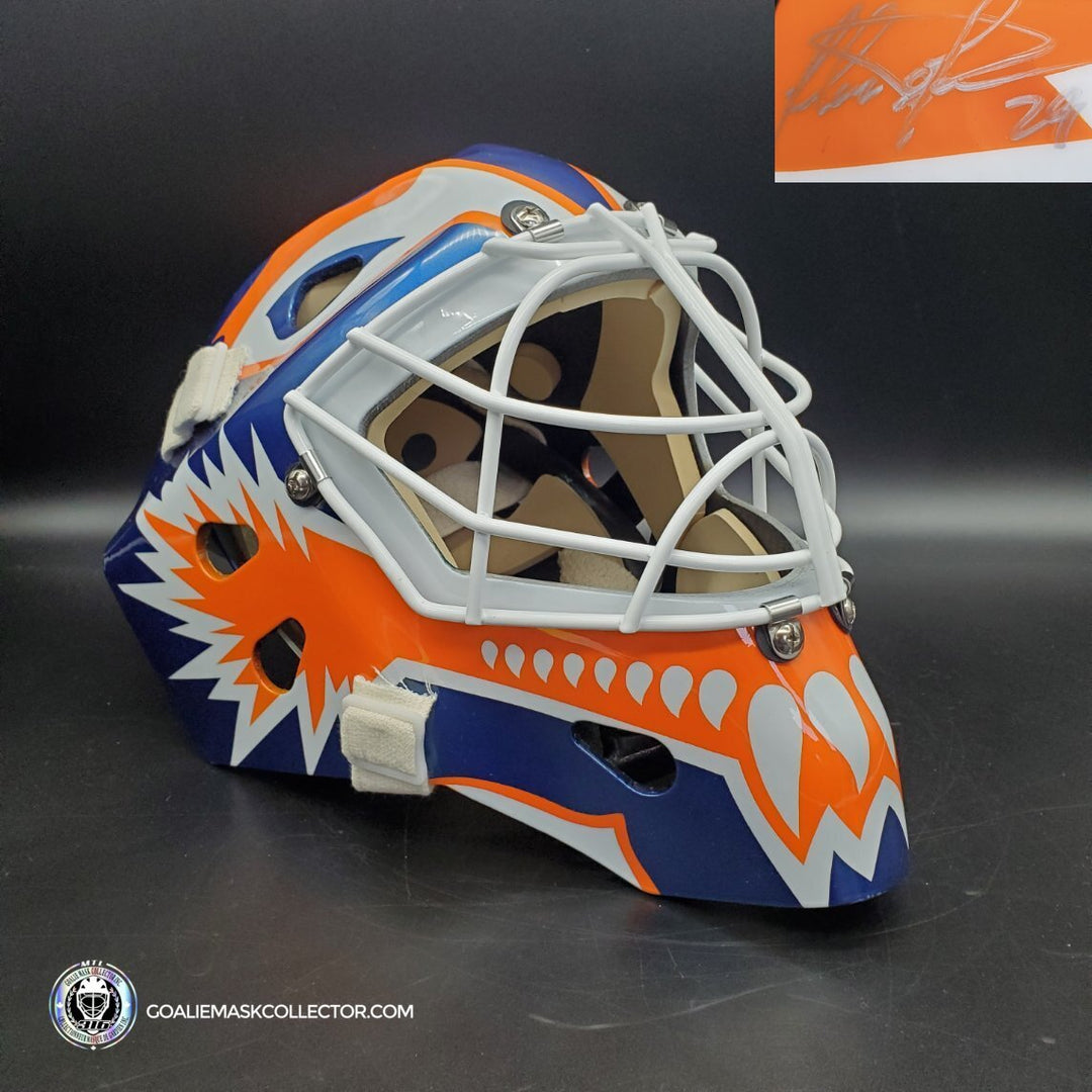 Felix Potvin Signed Goalie Mask New York V1 Glossy Signature Edition Autographed Tribute