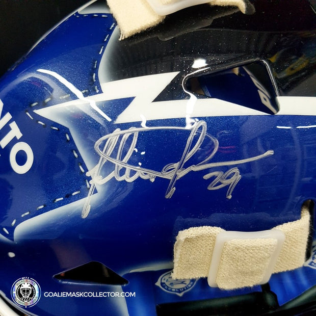 Felix Potvin Signed Goalie Mask "THE GEAR COLLECTION" Koho Revolution Pad Set Toronto Signature Edition Autographed