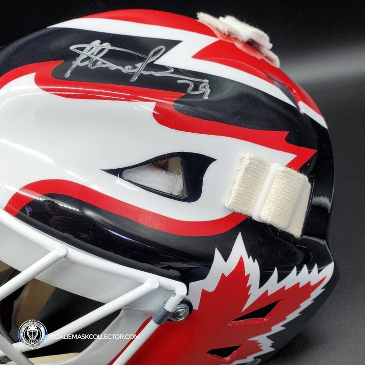 Felix Potvin Signed Goalie Mask Team Canada "Red & Black" Signature Edition Autographed