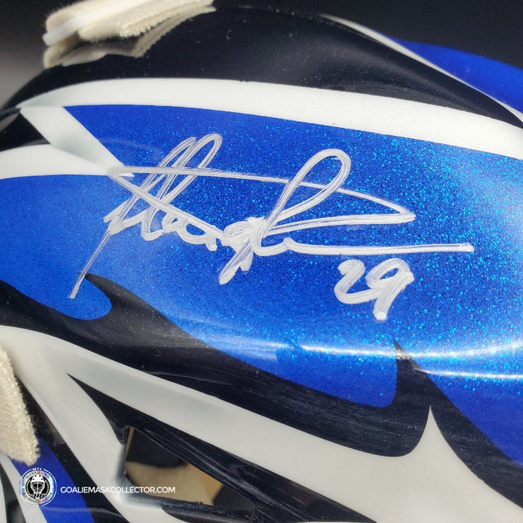 Felix Potvin Signed Goalie Mask "The Man Glitter Collection" Toronto Signature Edition Autographed