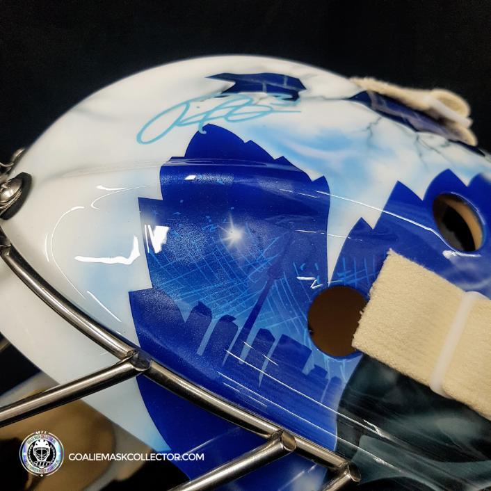 Frederik Andersen Signed Goalie Mask Toronto Batman Signature Edition Autographed