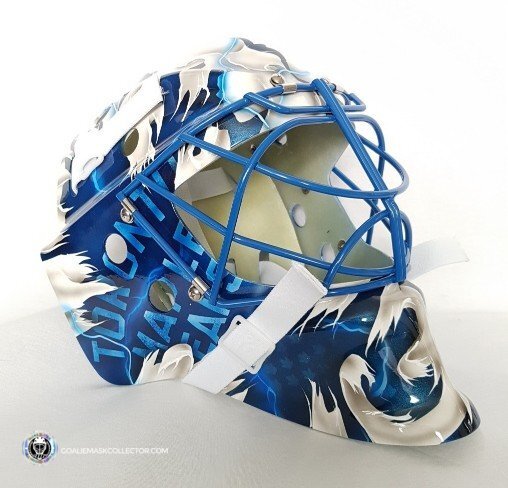 Frederik Andersen Unsigned Goalie Mask Toronto 2018 Tribute