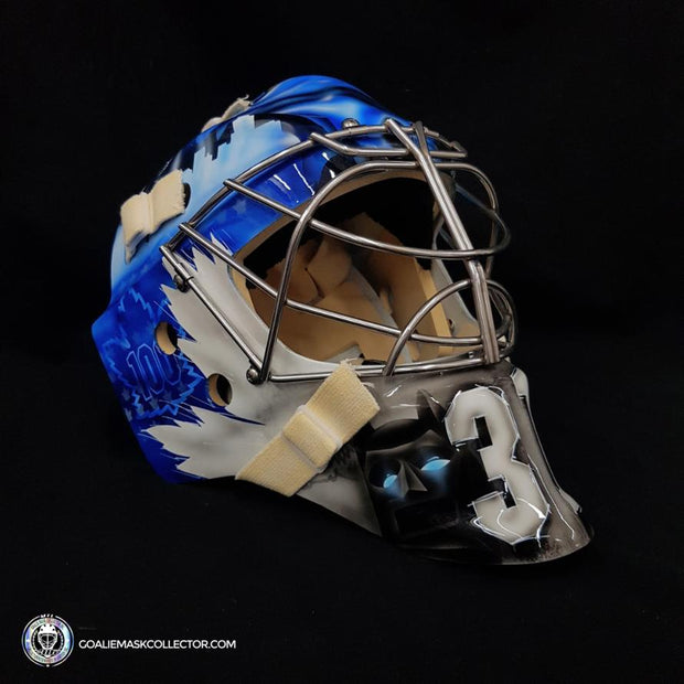 Frederik Andersen Unsigned Goalie Mask Toronto Centennial Tribute