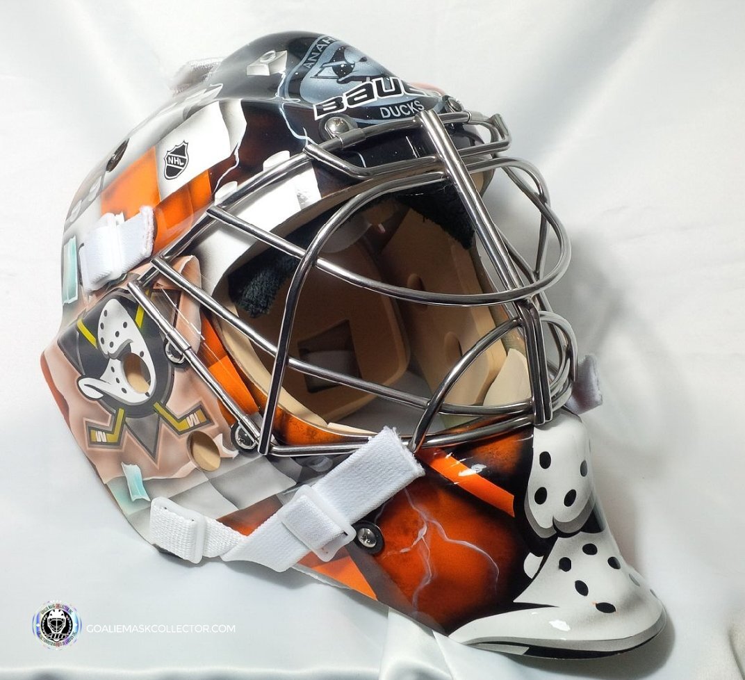 Frederik Andersen Unsigned Goalie Mask Anaheim Lego Tribute