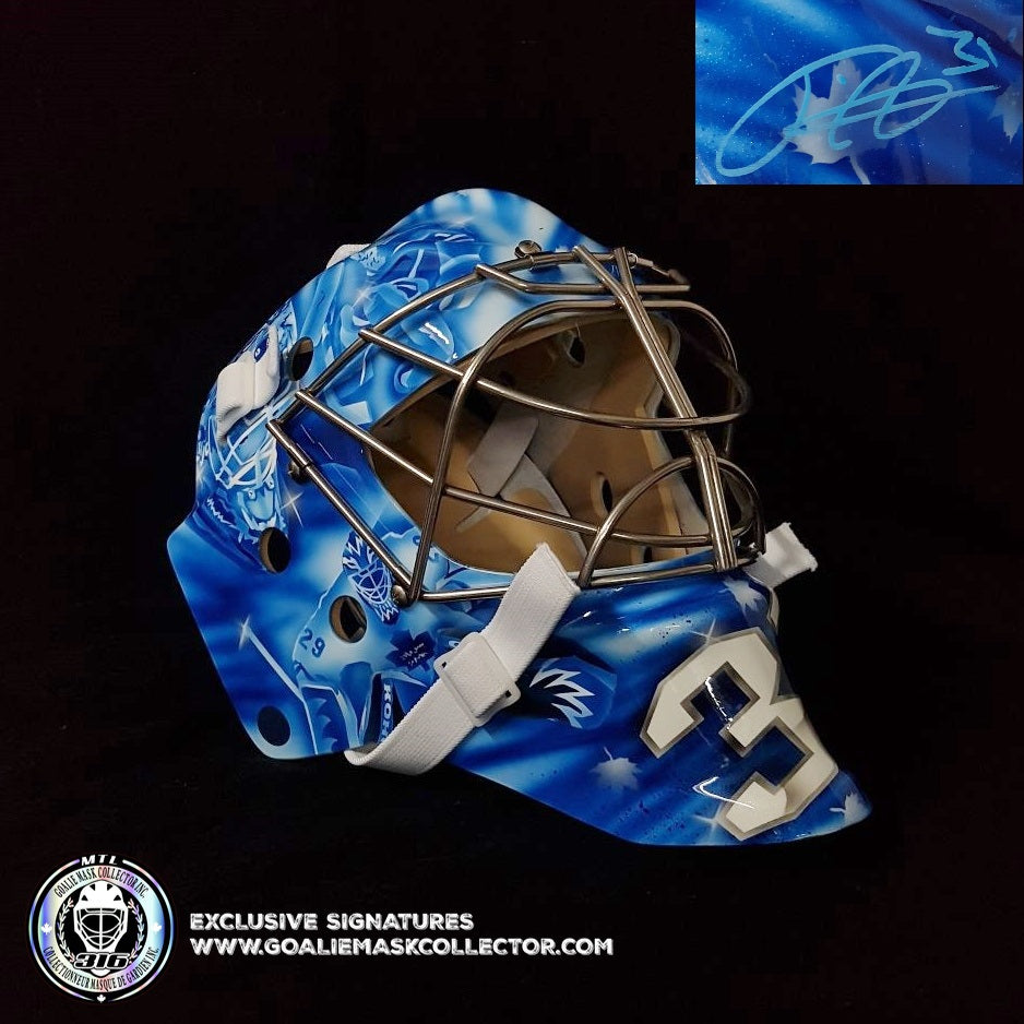 FREDERIK ANDERSEN SIGNED GOALIE MASK TORONTO LEGACY SIGNATURE EDITION AUTOGRAPHED-SOLD OUT