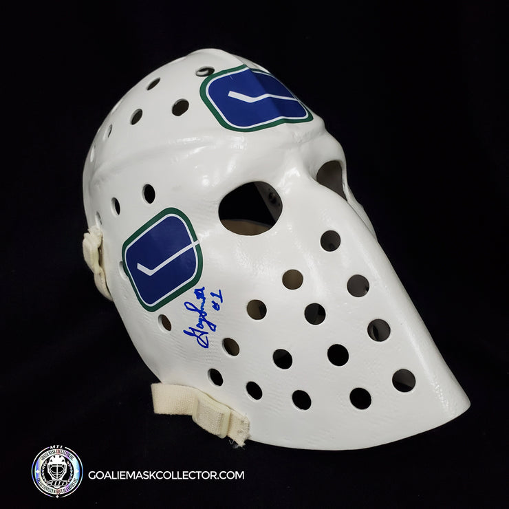 Gary Smith Signed Goalie Mask Vancouver Canucks Autographed Signature Edition