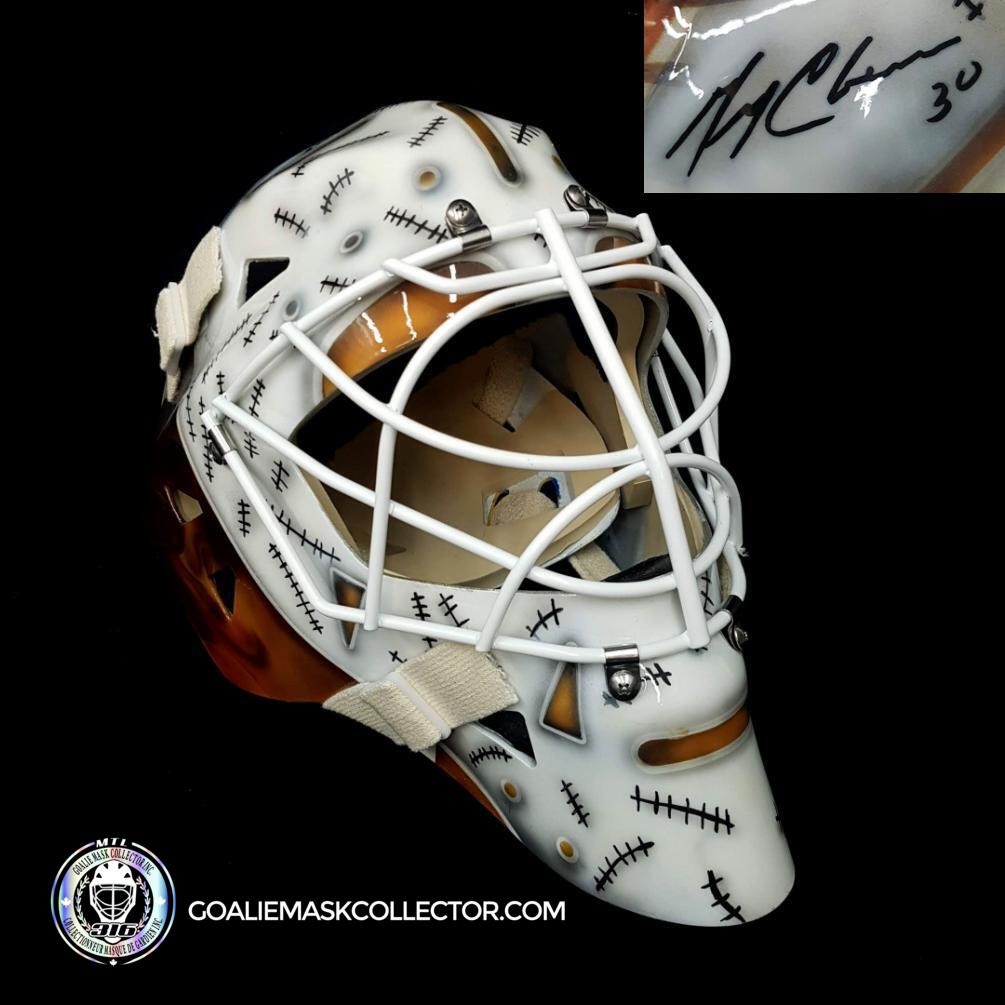 Gerry Cheevers Signed Goalie Mask Boston Tribute Signature Edition. Goalie Mask Collector.
