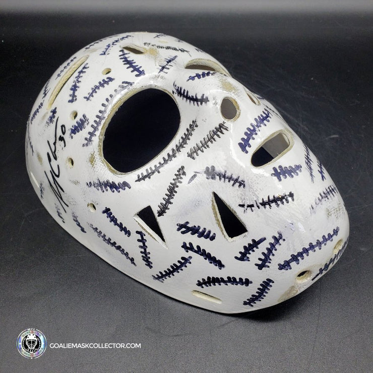 Gerry Cheevers Signed Full-Size Throwback Goalie Mask Inscribed The Mask  (Schwartz COA)