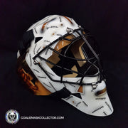 Steve Shields Unsigned Goalie Mask Boston "Gary Cheevers" Tribute