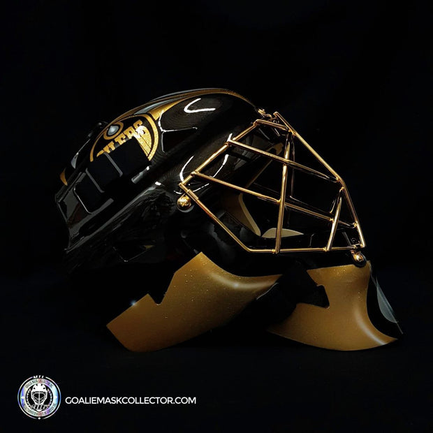 Grant Fuhr "BLACK & GOLD Edition" Signed Goalie Mask Edmonton Autographed Signature Edition LE Release of 5