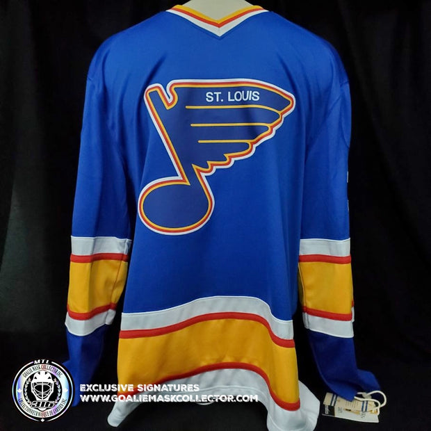 Demo: GRANT FUHR ART EDITION SIGNED JERSEY HAND-PAINTED ST.LOUIS BLUES AUTOGRAPHED