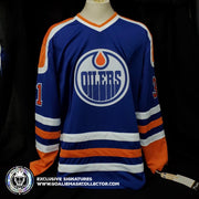 Demo: GRANT FUHR ART EDITION SIGNED JERSEY HAND-PAINTED EDMONTON OILERS AUTOGRAPHED