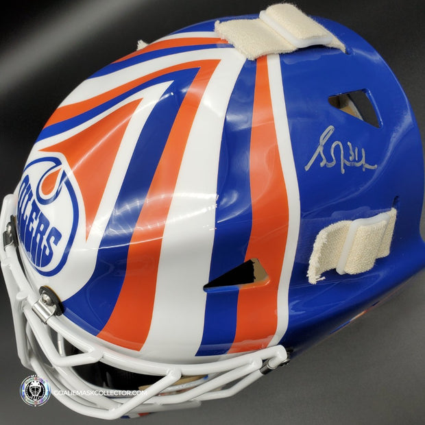 Grant Fuhr Signed Goalie Mask Edmonton V4 1988 Signature Edition Autographed