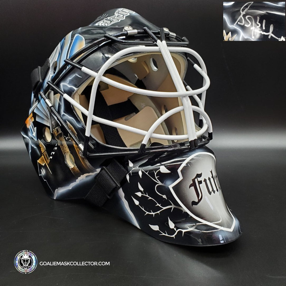 Grant Fuhr Signed Goalie Mask Los Angeles Signature Edition. Goalie Mask Collector.