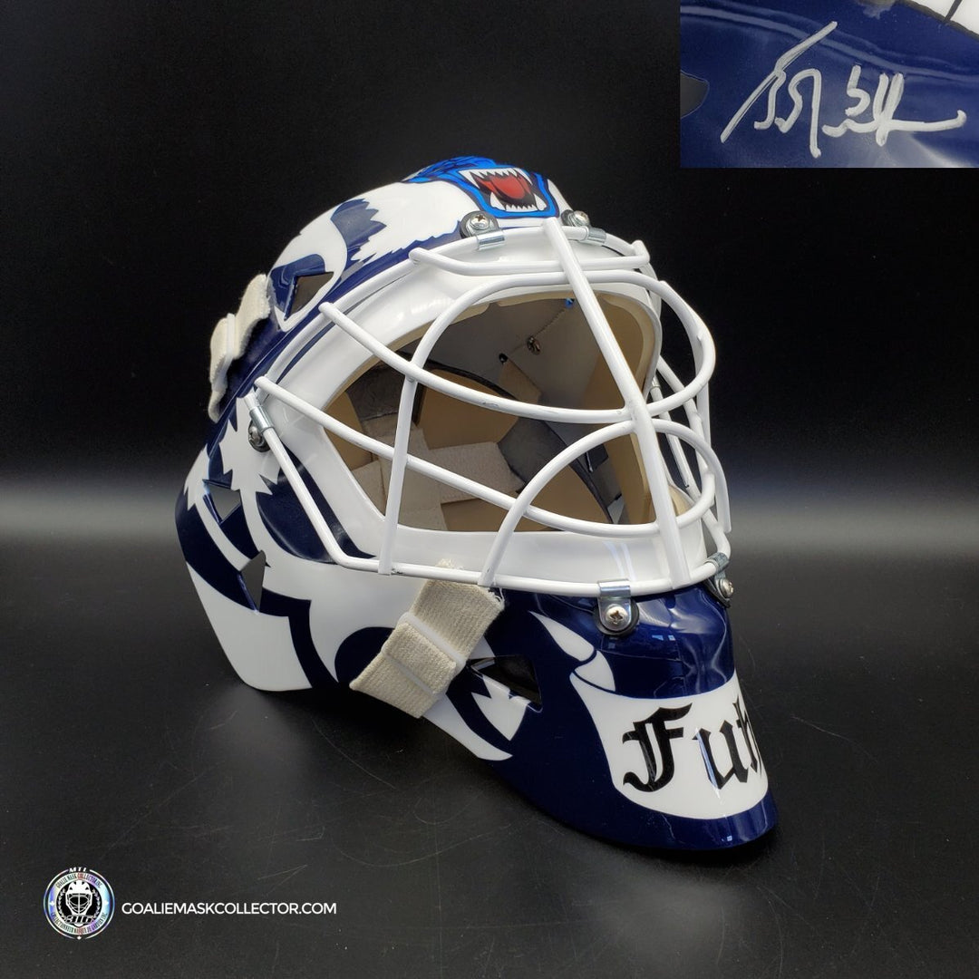Grant Fuhr Signed Goalie Mask Toronto V1 Classic Signature Edition. Goalie Mask Collector.