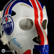 Grant Fuhr Signed Vintage Goalie Mask Autographed 1983-1987 Edmonton V2 GAME WORN Look Signature Edition