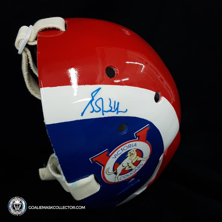 Grant Fuhr Signed Vintage Goalie Mask Victoria Autographed Signature Edition