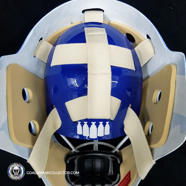 GRANT FUHR GAME USED WORN GOALIE MASK ST-LOUIS BLUES 1996-97 SUNDIN S –  Goalie Mask Collector