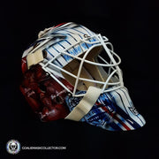 Henrik Lundqvist Goalie Mask Unsigned  2014 Stadium Series New York Tribute