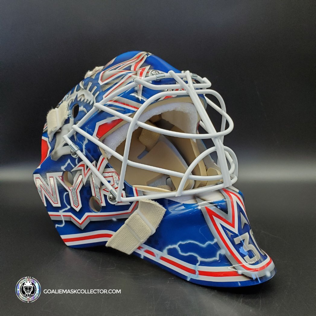 Henrik Lundqvist Goalie Mask Unsigned 2012 New York Tribute