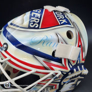 Henrik Lundqvist Goalie Mask Unsigned 2012 Winter Classic New York