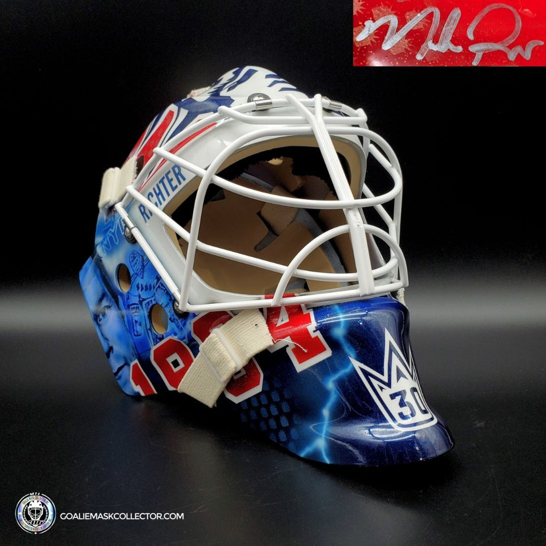 Henrik Lundqvist Mike Richter Signed Goalie Mask Premium New York 1994 Tribute Signature Edition Autographed