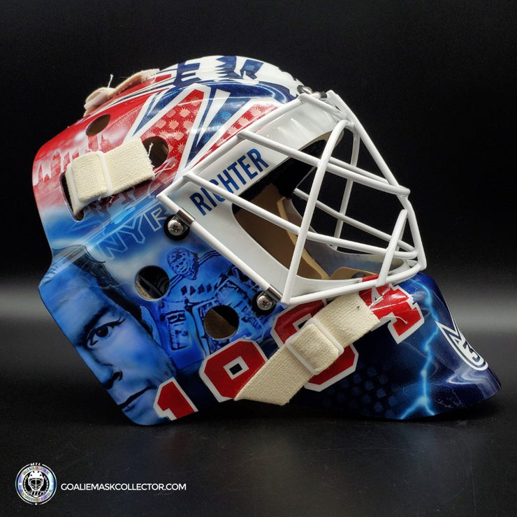 Henrik Lundqvist & Mike Richter New York Rangers Autographed Mini Goalie  Mask with 94 Cup Champs! Inscription - NHL Auctions