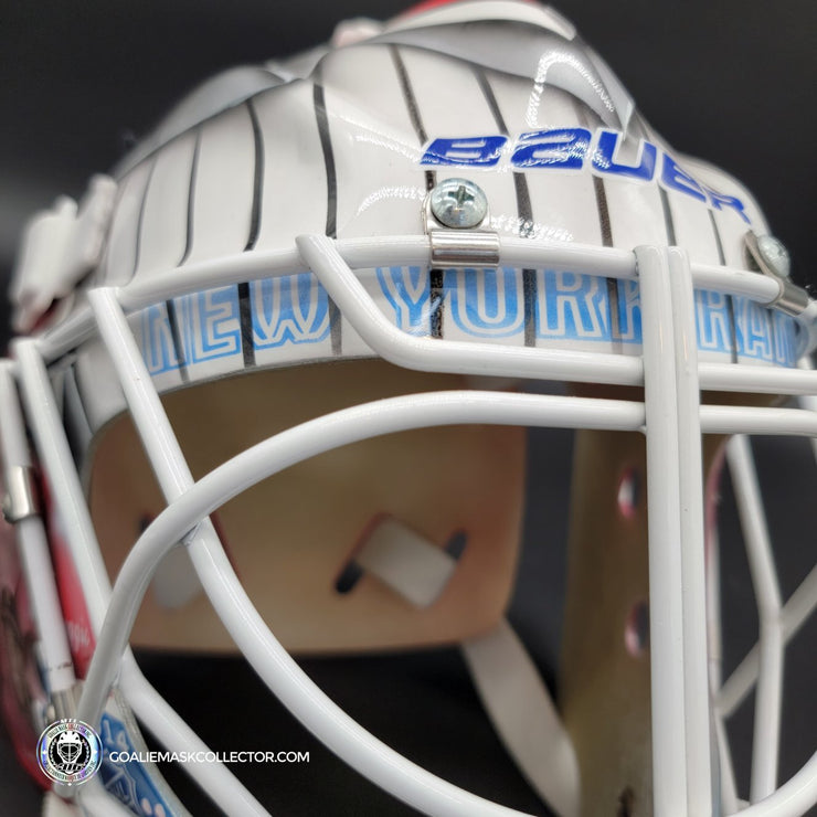 Reservation Sale: Henrik Lundqvist Signed Goalie Mask 2014 Stadium Series New York Tribute AS Edition