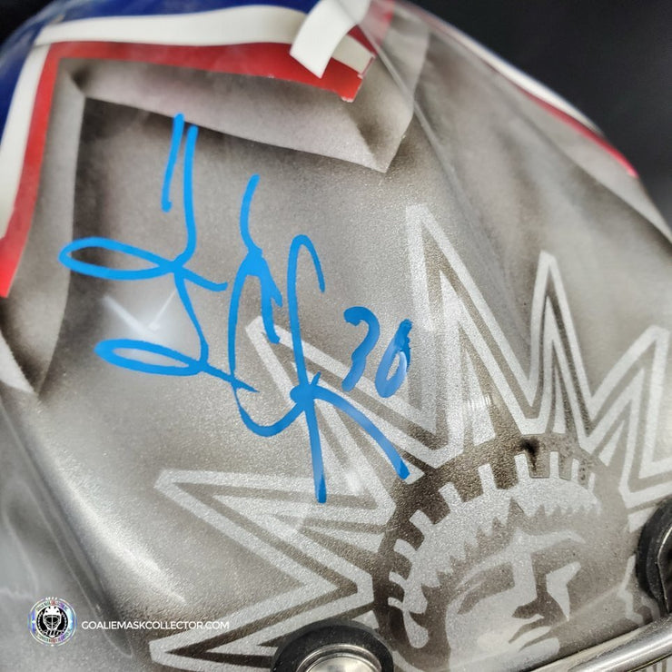 Reservation Sale: Henrik Lundqvist Signed Autographed Goalie Mask New York Silver Edition 2018