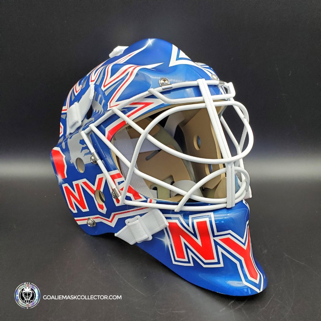 Henrik Lundqvist Unsigned Goalie Mask NYR 2005 Tribute