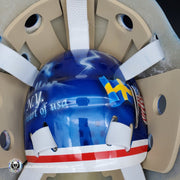Henrik Lundqvist Unsigned Goalie Mask NYR 2009 "Triple Crowns" Tribute