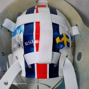 Henrik Lundqvist Unsigned Goalie Mask NYR "2011-12" Tribute