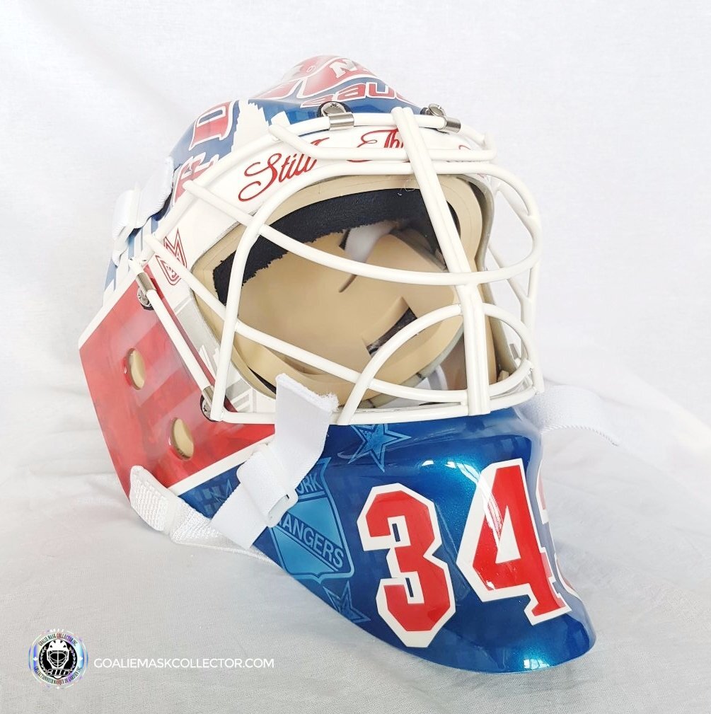 Henrik Lundqvist Unsigned Goalie Mask NYR "FDNY" Tribute