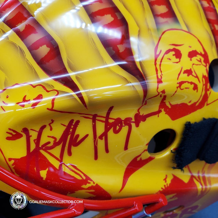 Hulk Hogan Signed Goalie Mask WWF Hulkamania Tribute Signature Edition Autographed