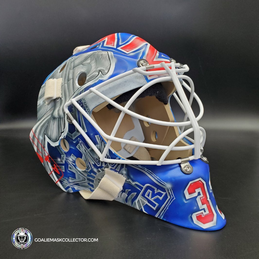 Igor Shesterkin Unsigned Goalie Mask New York 2022-23 V2 in Matte Finish
