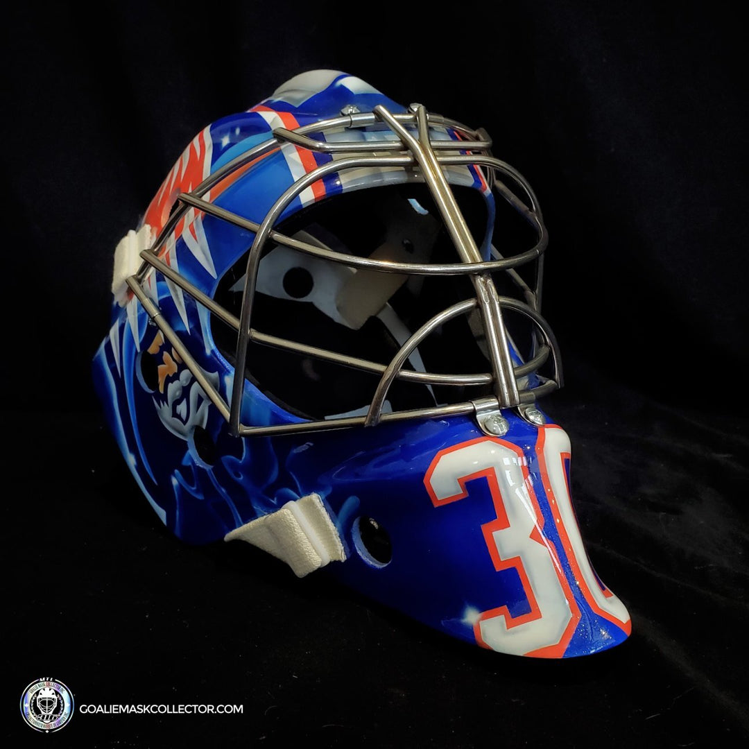 Ilya Sorokin Goalie Mask Unsigned 2021 New York