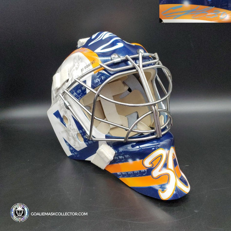 Ilya Sorokin Signed Goalie Mask 2023 New York Tribute Inscribed AS Edition