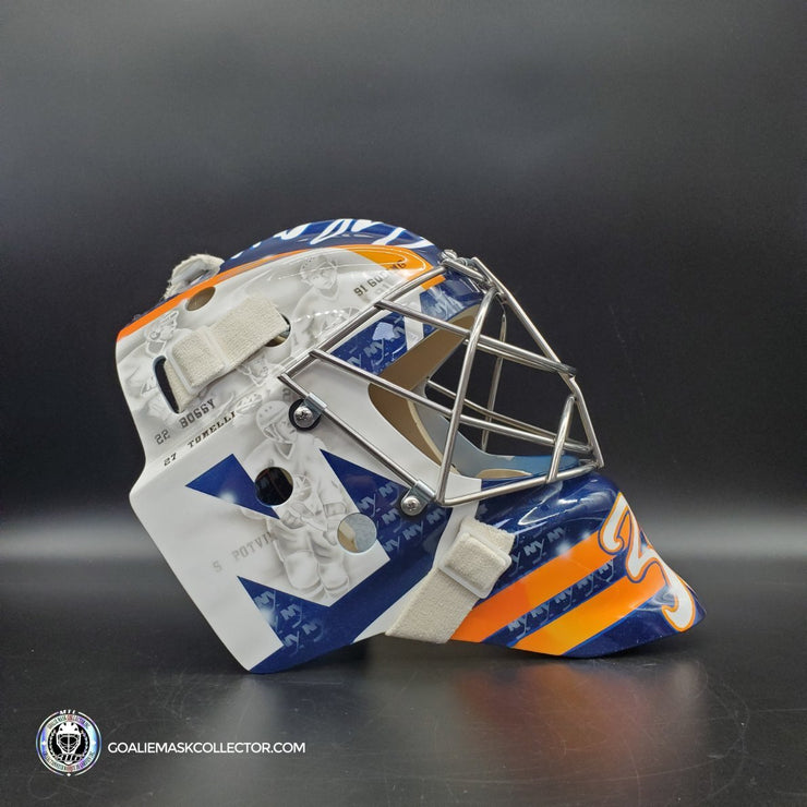 Ilya Sorokin Signed Goalie Mask 2023 New York Tribute Inscribed AS Edition