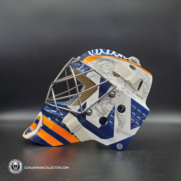 Ilya Sorokin Signed Goalie Mask 2023 New York Tribute Inscribed AS Edition