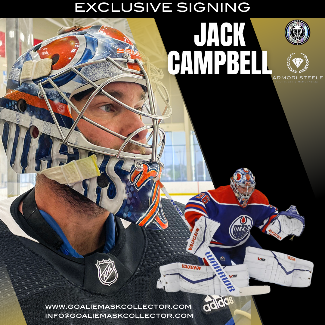 Upcoming Signing: Jack Campbell Signed Goalie Mask Tribute Signature Edition Autographed-COMPLETED