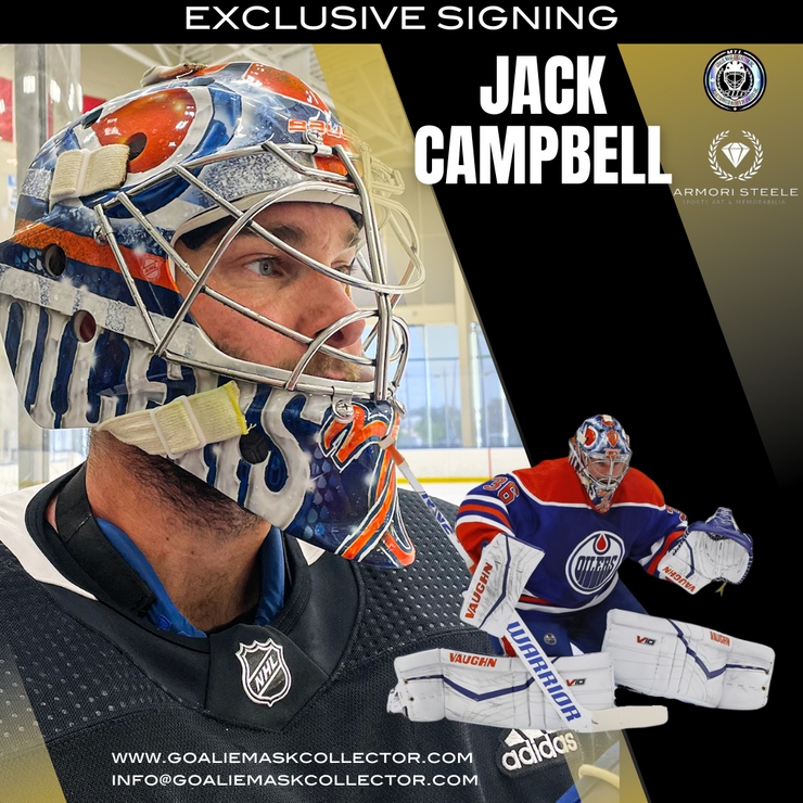 Upcoming Signing: Jack Campbell Signed Goalie Mask Tribute Signature Edition Autographed-COMPLETED
