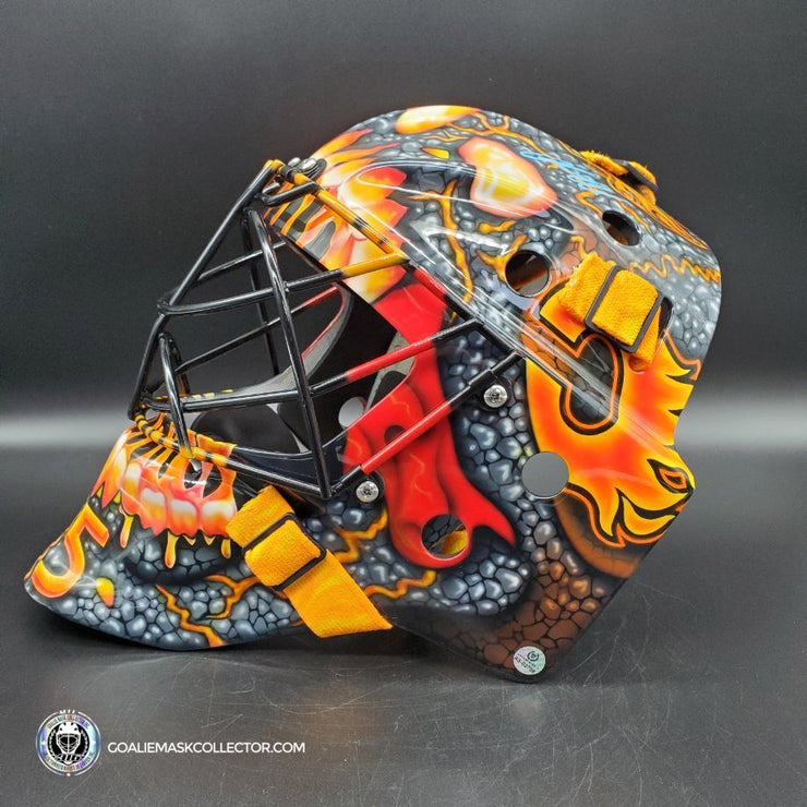 New squad means a brand new mask for Jacob Markstrom (@markstrom25). 🔥🔥  (📸: @daveart)
