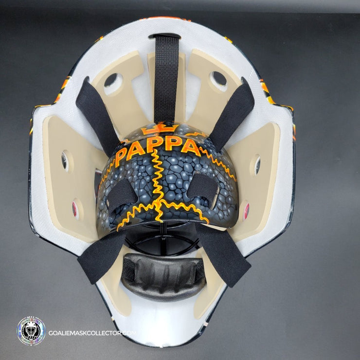 Calgary Flames] Jacob Markstrom's new white skull goalie mask :  r/CalgaryFlames